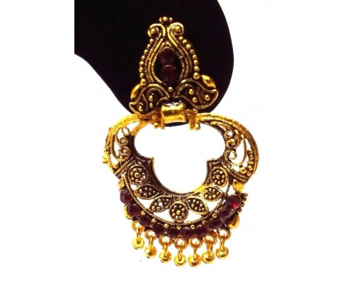 Golden Oxidized Earrings Jhumka Jhumki Ethnic Imitation Jewelry Drop Dangle EA85